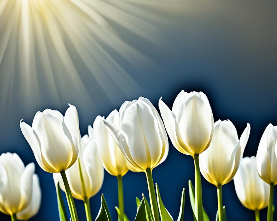 białe tulipany białe tulipany