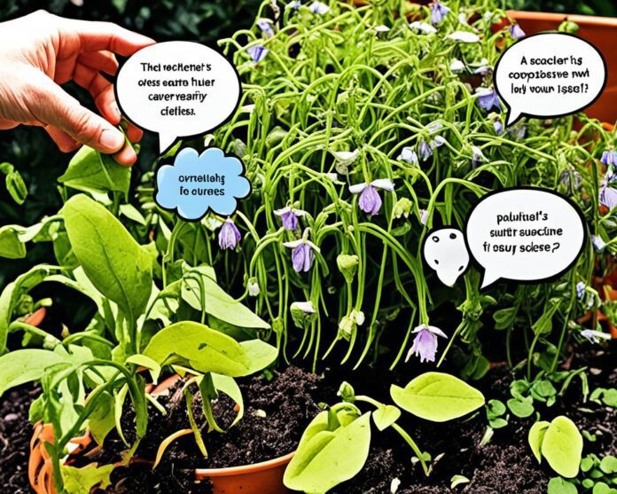 Suszona-lobelia-na-tle-zwiedlych-lisci Suszona lobelia na tle zwiędłych liści.